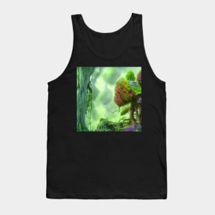 Tree House Portrait, greenery Outside Tank Top